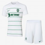 Günstige Fußballtrikots Sporting Clube de Portugal Kinder Auswärtstrikot 2023-24 Kurzarm